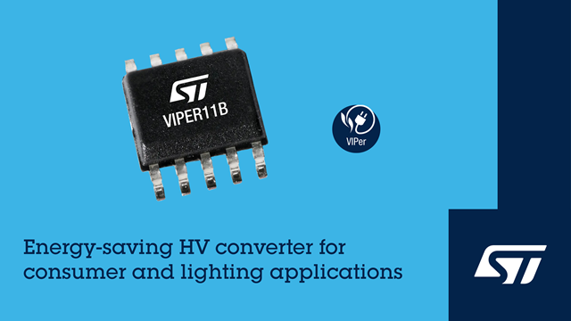 ST's VIPer11B power converters integrate rich features to help simplify circuit design