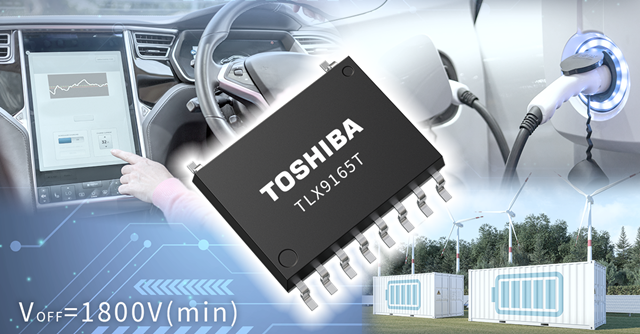 Toshiba Introduces Vehicle Optical Relay with Output Withstand Voltage of 1800 V