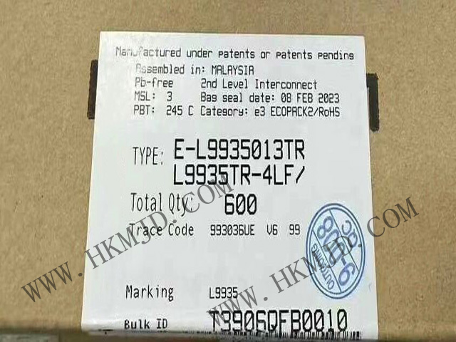 In Stock ST L9935013TR - Two-phase Stepper Motor Driver (SPI Control, 1.2A Output)
