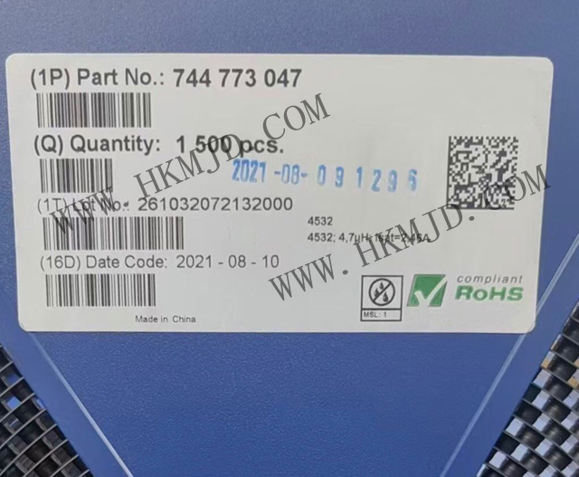 Mingjiada Electronics supplies Würth Elektronik 744773047 power inductors (SMD type)