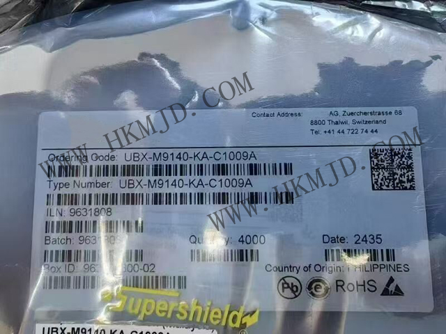 U-BLOX UBX-M9140-KA-C1009A Ultra-Robust Meter-Level M9 GNSS Positioning Chip