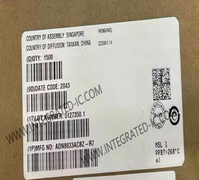 [Supply Original] ADI ADN8833ACBZ 1A, Thermoelectric Cooler (TEC) Driver