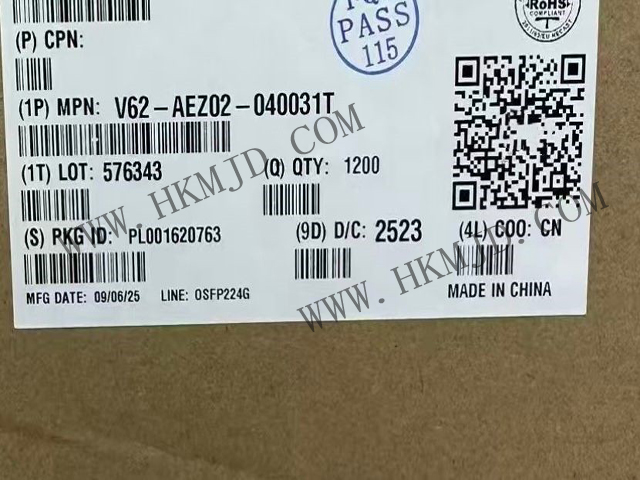 Amphenol ExtremePort™ OSFP 224G Connector — V62-AEZ02-040031T