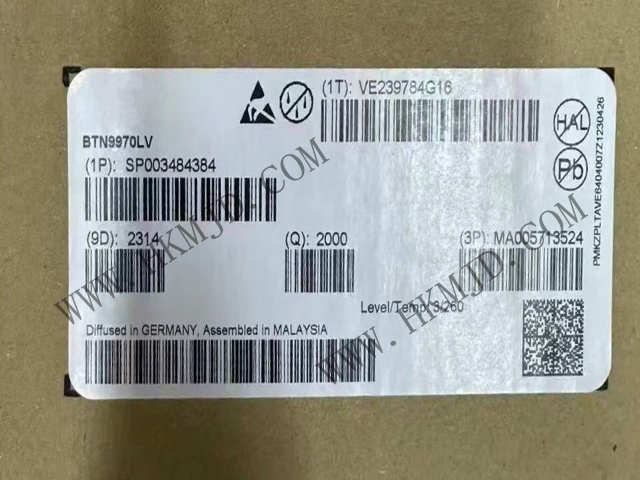 Infineon BTN9970LV Integrated High Current Half-Bridge With Low Path Resistance For Motor Drive