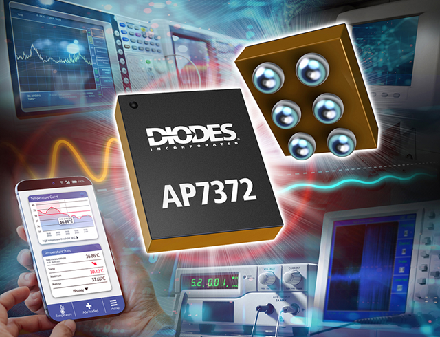 Diodes Announces AP7372 Low Noise, Low Dropout (LDO) Regulator