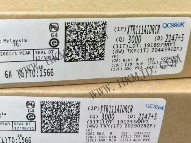 [Mingjiada Stock] TI XTR111AIDRCR Voltage-to-Current Converter Genuine Original Product