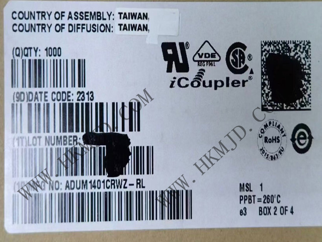 [ADI] ADUM1401CRWZ Quad-Channel Digital Isolator (3/1 Channel Directionality)
