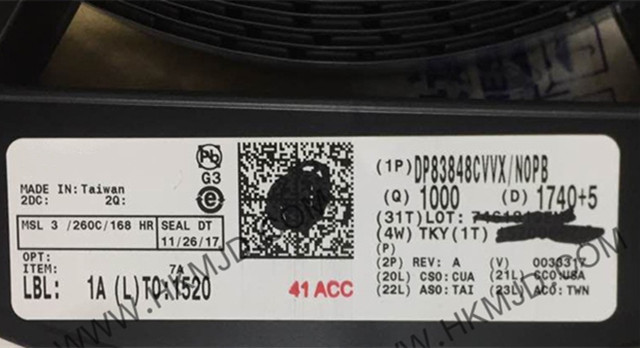 DP83848 CVVX 10/100Mbps Ethernet PHY Transceiver with SNI and JTAG