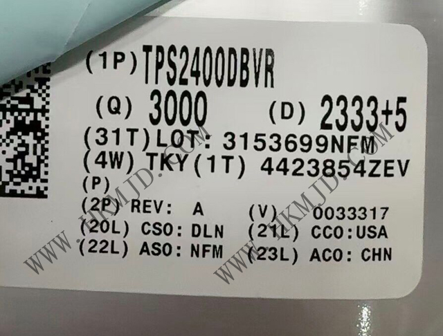 TI TPS2400DBVR 5.5V Overvoltage Protection Controller With 100V Input Transient Protection
