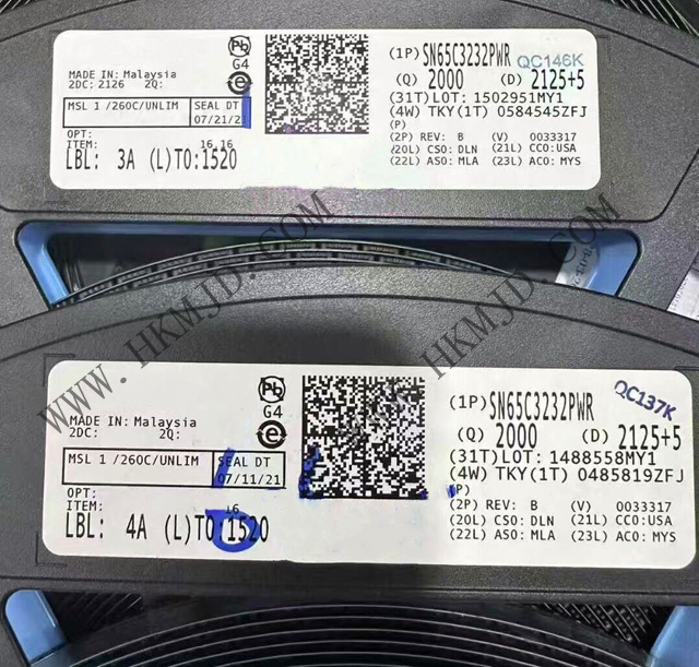 Mingjiada Supply TI SN65C3232PWR——High-Performance Dual-Channel RS-232 Transceiver